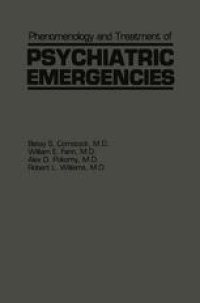 cover of the book Phenomenology and Treatment of Psychiatric Emergencies