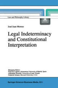 cover of the book Legal Indeterminacy and Constitutional Interpretation