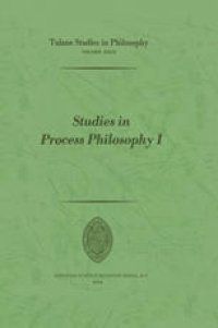 cover of the book Studies in Process Philosophy I