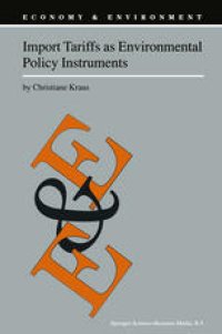 cover of the book Import Tariffs as Environmental Policy Instruments