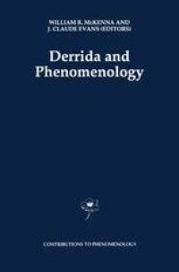 cover of the book Derrida and Phenomenology