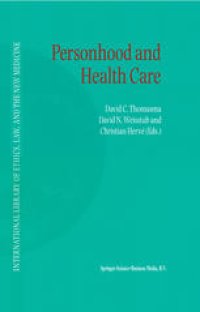 cover of the book Personhood and Health Care