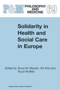 cover of the book Solidarity in Health and Social Care in Europe