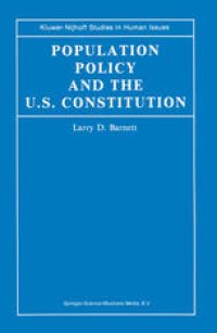 cover of the book Population Policy and the U.S. Constitution