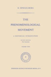 cover of the book The Phenomenological Movement: A Historical Introduction