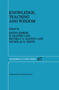 cover of the book Knowledge, Teaching and Wisdom