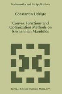 cover of the book Convex Functions and Optimization Methods on Riemannian Manifolds