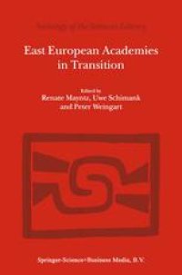 cover of the book East European Academies in Transition