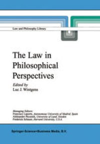 cover of the book The Law in Philosophical Perspectives: My Philosophy of Law