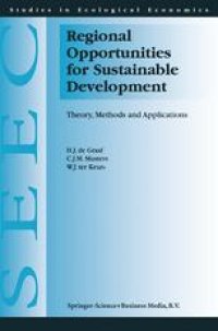 cover of the book Regional Opportunities for Sustainable Development: Theory, Methods, and Applications