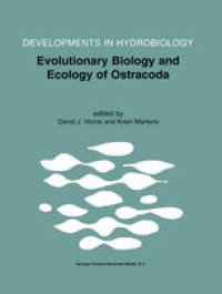 cover of the book Evolutionary Biology and Ecology of Ostracoda: Theme 3 of the 13th International Symposium on Ostracoda (ISO97)