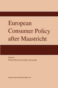 cover of the book European Consumer Policy after Maastricht