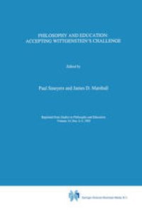 cover of the book Philosophy and Education: Accepting Wittgenstein’s Challenge