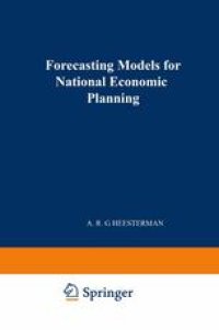 cover of the book Forecasting Models for National Economic Planning