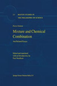 cover of the book Mixture and Chemical Combination: And Related Essays