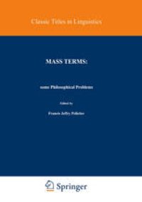 cover of the book Mass Terms: Some Philosophical Problems