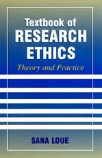 cover of the book Textbook of Research Ethics: Theory and Practice