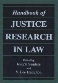 cover of the book Handbook of Justice Research in Law