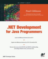 cover of the book .NET Development for Java Programmers