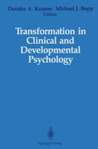 cover of the book Transformation in Clinical and Developmental Psychology