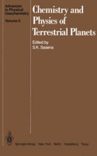 cover of the book Chemistry and Physics of Terrestrial Planets