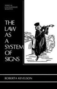 cover of the book The Law as a System of Signs