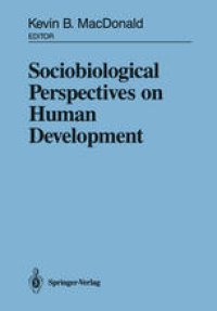 cover of the book Sociobiological Perspectives on Human Development