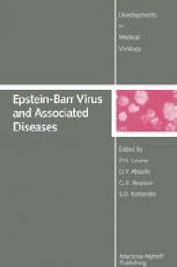 cover of the book Epstein-Barr Virus and Associated Diseases: Proceedings of the First International Symposium on Epstein-Barr Virus-Associated Malignant Diseases (Loutraki, Greece—September 24–28, 1984)