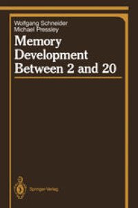 cover of the book Memory Development Between 2 and 20