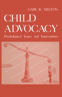 cover of the book Child Advocacy: Psychological Issues and Interventions