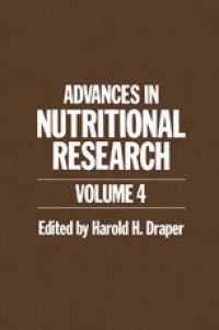 cover of the book Advances in Nutritional Research