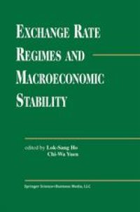 cover of the book Exchange Rate Regimes and Macroeconomic Stability