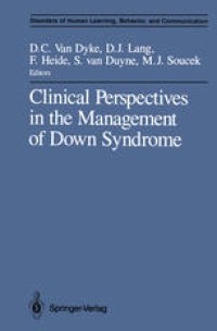 cover of the book Clinical Perspectives in the Management of Down Syndrome