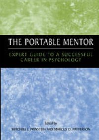 cover of the book The Portable Mentor: Expert Guide to a Successful Career in Psychology