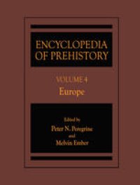 cover of the book Encyclopedia of Prehistory:  Volume 4: Europe