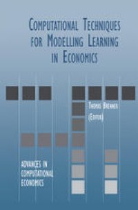 cover of the book Computational Techniques for Modelling Learning in Economics