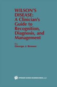 cover of the book Wilson’s Disease: A Clinician’s Guide to Recognition, Diagnosis, and Management