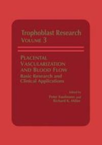 cover of the book Placental Vascularization and Blood Flow: Basic Research and Clinical Applications