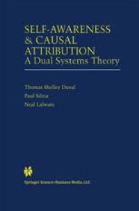 cover of the book Self-Awareness & Causal Attribution: A Dual Systems Theory