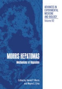 cover of the book Morris Hepatomas: Mechanisms of Regulation