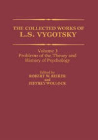 cover of the book The Collected Works of L. S. Vygotsky: Problems of the Theory and History of Psychology