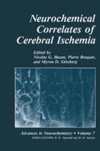 cover of the book Neurochemical Correlates of Cerebral Ischemia