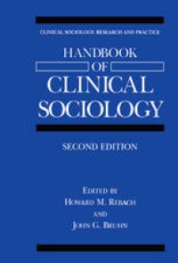 cover of the book Handbook of Clinical Sociology