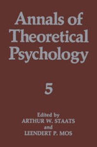 cover of the book Annals of Theoretical Psychology