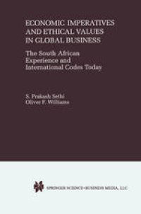 cover of the book Economic Imperatives and Ethical Values in Global Business: The South African Experience and International Codes Today