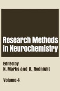 cover of the book Research Methods in Neurochemistry: Volume 4