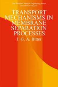 cover of the book Transport Mechanisms in Membrane Separation Processes