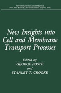 cover of the book New Insights into Cell and Membrane Transport Processes