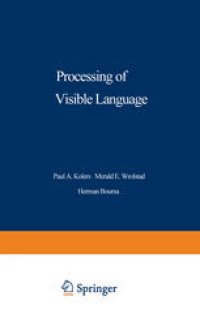 cover of the book Processing of Visible Language