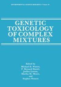 cover of the book Genetic Toxicology of Complex Mixtures